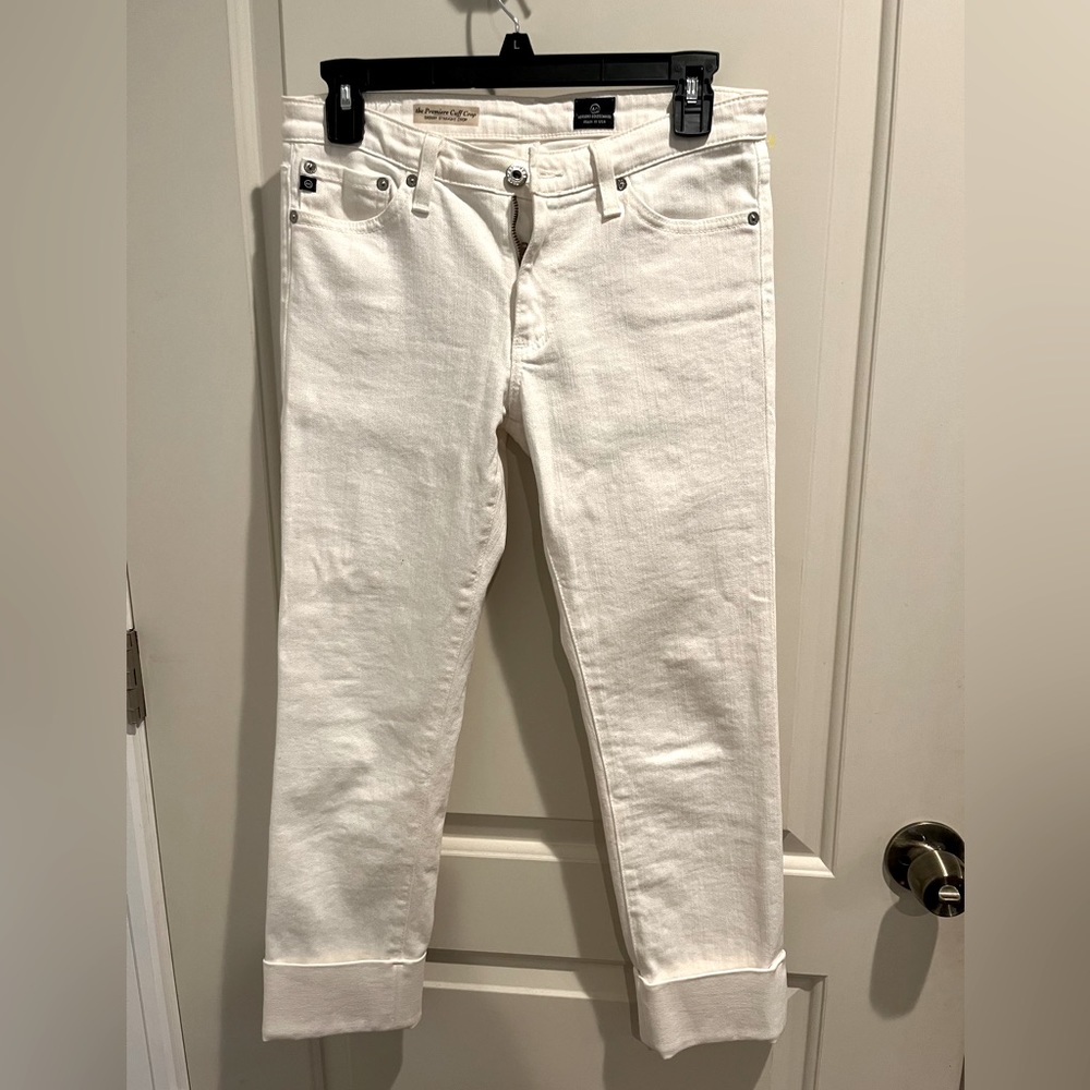 White AG Adriano Goldschmied skinny jeans in size 27